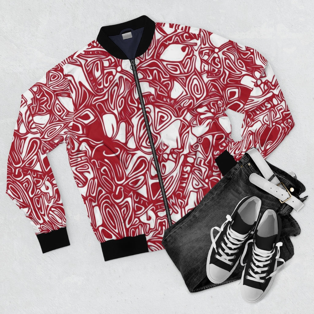 Red Unisex Bomber Jacket