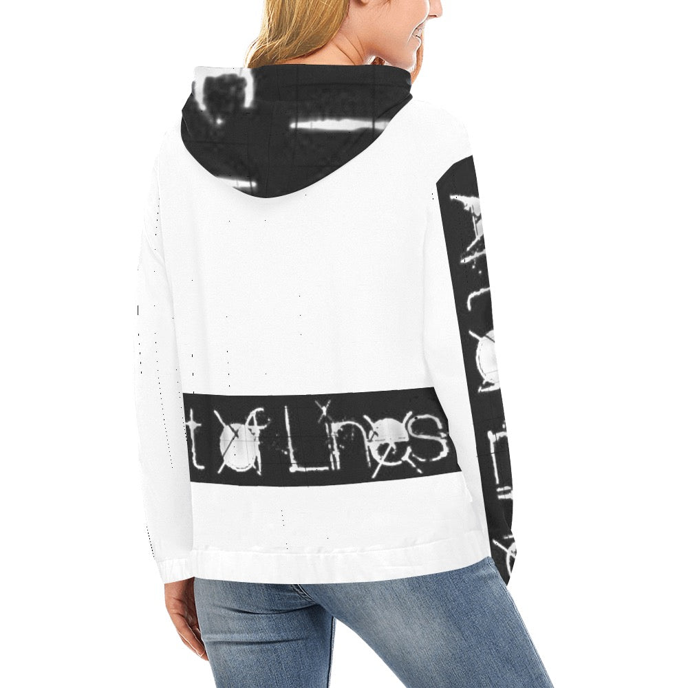 Women's Print Hoodie one sleeve