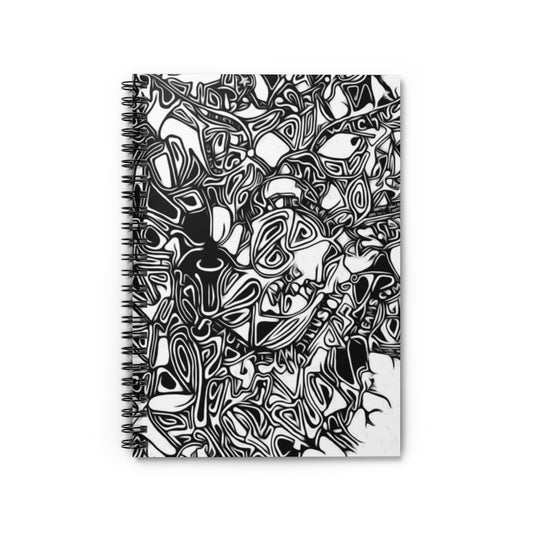 Art of Lines Spiral Notebook - Ruled Line