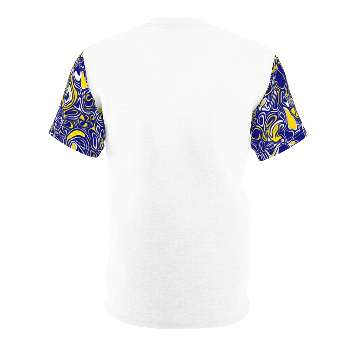 Blue & Yellow Print Cut & Sew Tee