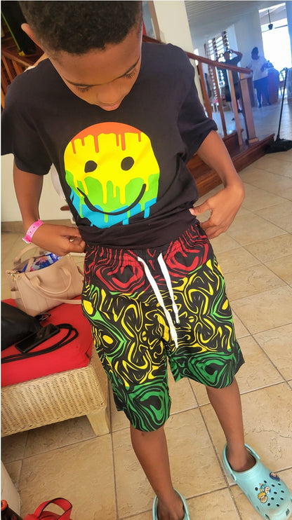 Rasta Boys Swim Trunk