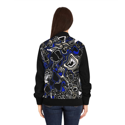 Women's Blue Break Bomber Jacket