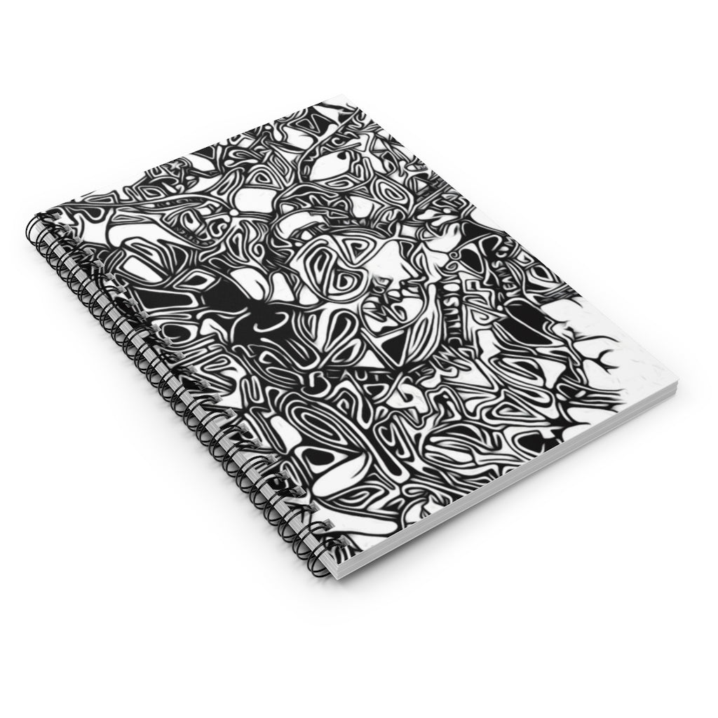 Art of Lines Spiral Notebook - Ruled Line