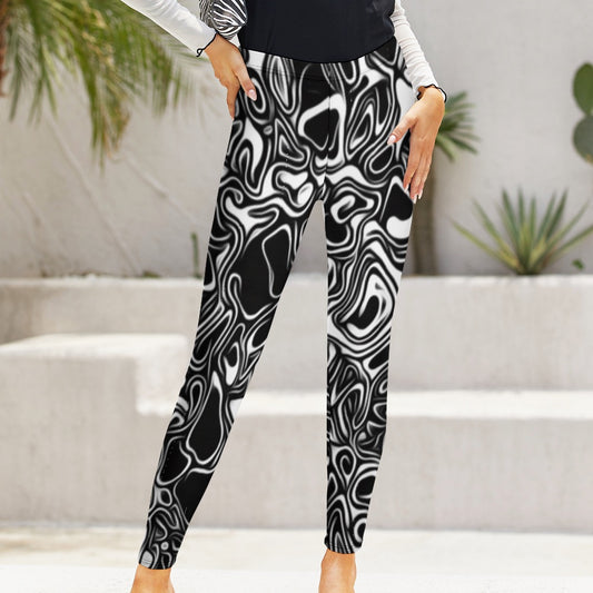 Graffiti Faces Leggings