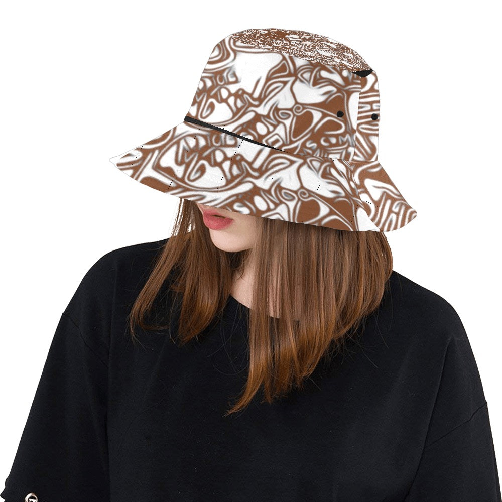 Women's Brown Bucket Hat