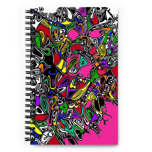 Art of Lines Color Bomb Spiral notebook